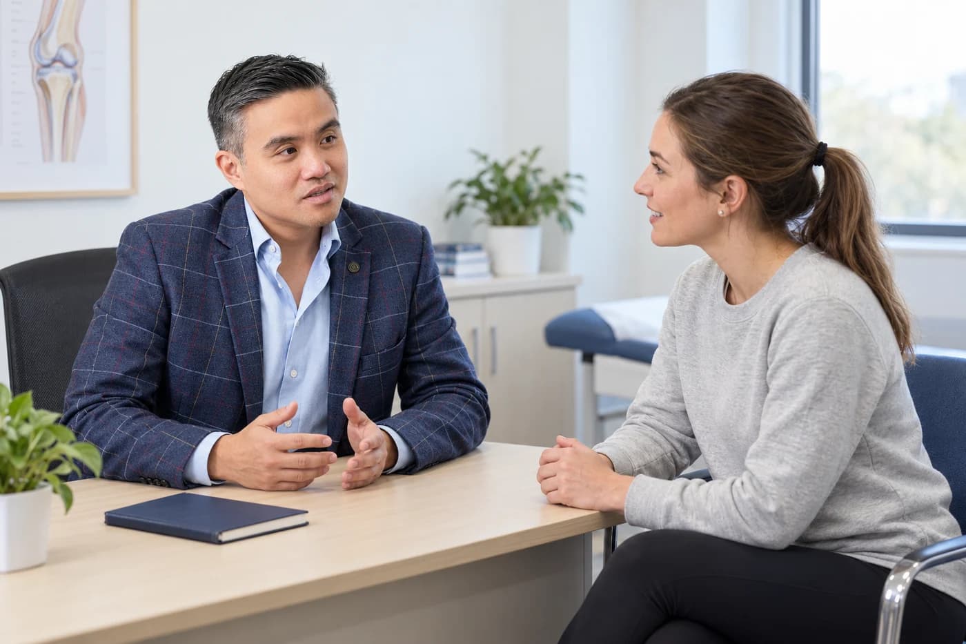 Illustrative consultation between Professor Lee and a young adult